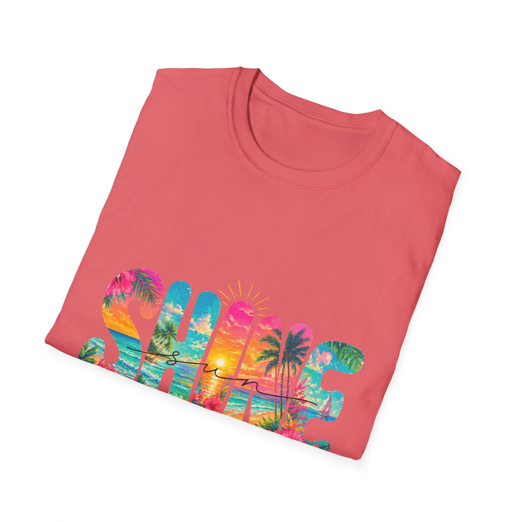 Colorful Floral Sunshine Summer T-Shirt
