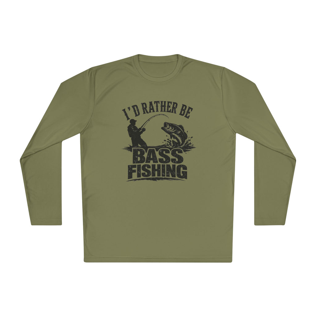 I'd Rather Be Bass Fishing Lightweight Long Sleeve Shirt