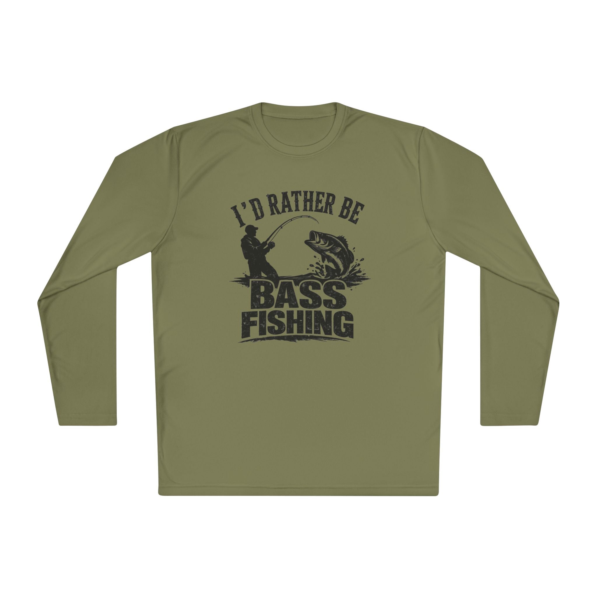 I'd Rather Be Bass Fishing Lightweight Long Sleeve Shirt