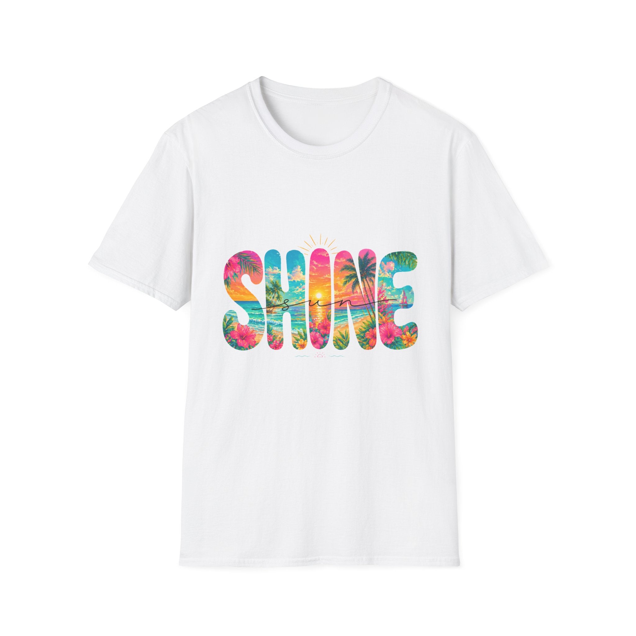 Colorful Floral Sunshine Summer T-Shirt