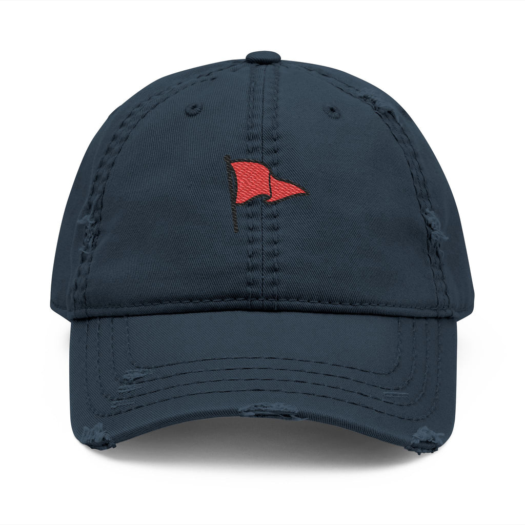 Distressed Embroidered Unisex Hat — Red Flag Golf Cap