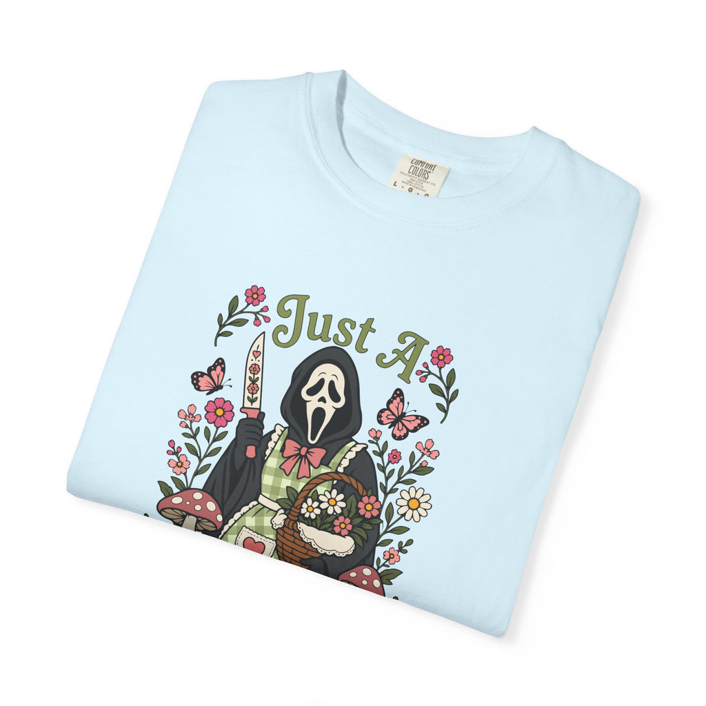 Just A Little Stabby Horror Slasher Comfort Colors T-Shirt