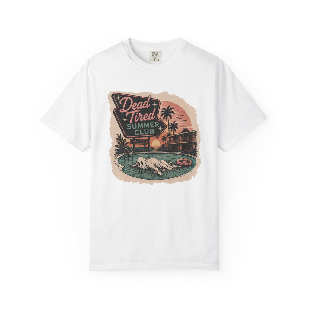 Dead Tired Club Summer-Ween Ghost Comfort ColorsT‑Shirt