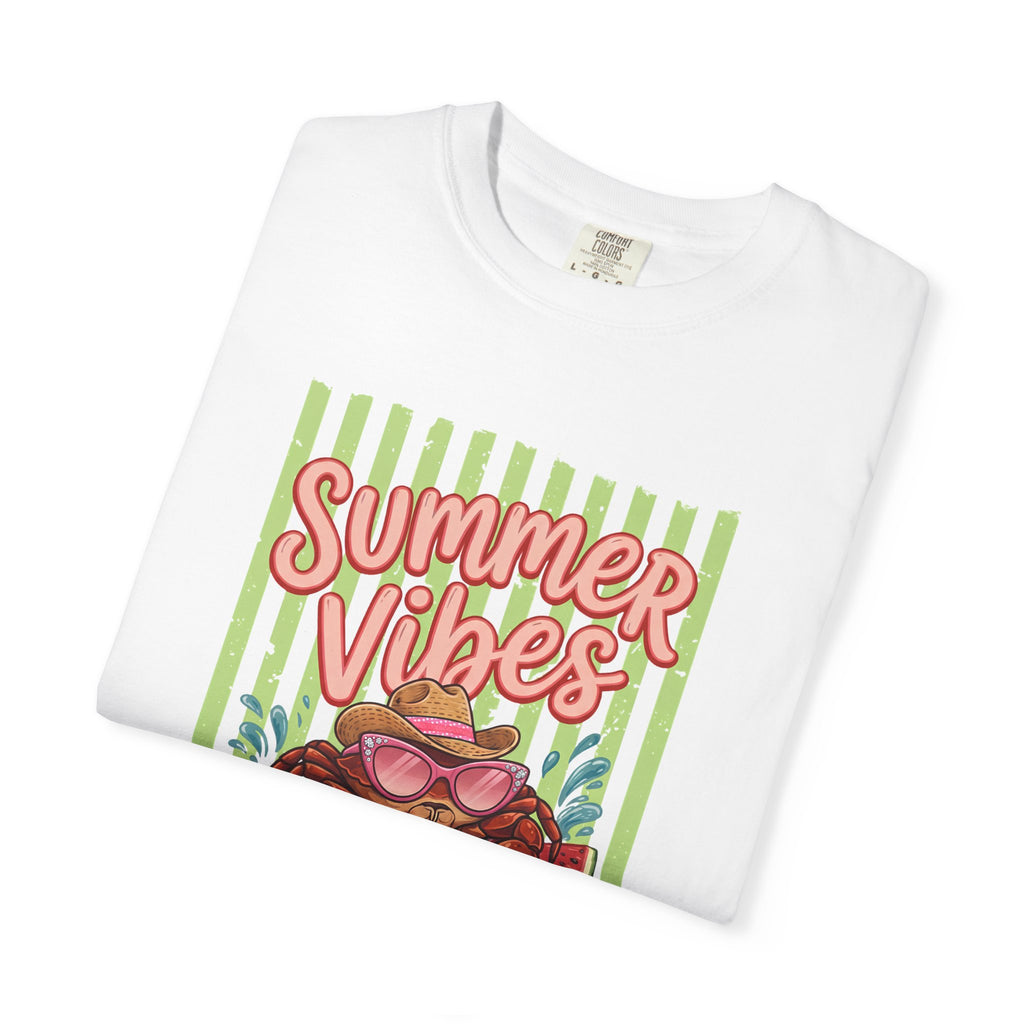 Summer Vibes Watermelon Crab Comfort Colors TShirt