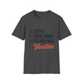 Teacher Checklist T-Shirt — “Coffee, Grade Books, Lesson Plans” Vacation Graphic Tee