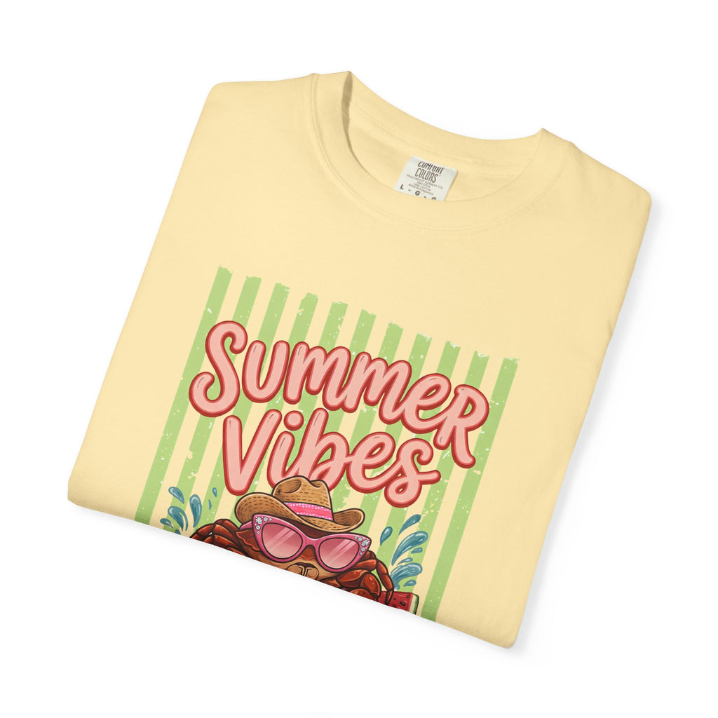 Summer Vibes Watermelon Crab Comfort Colors TShirt