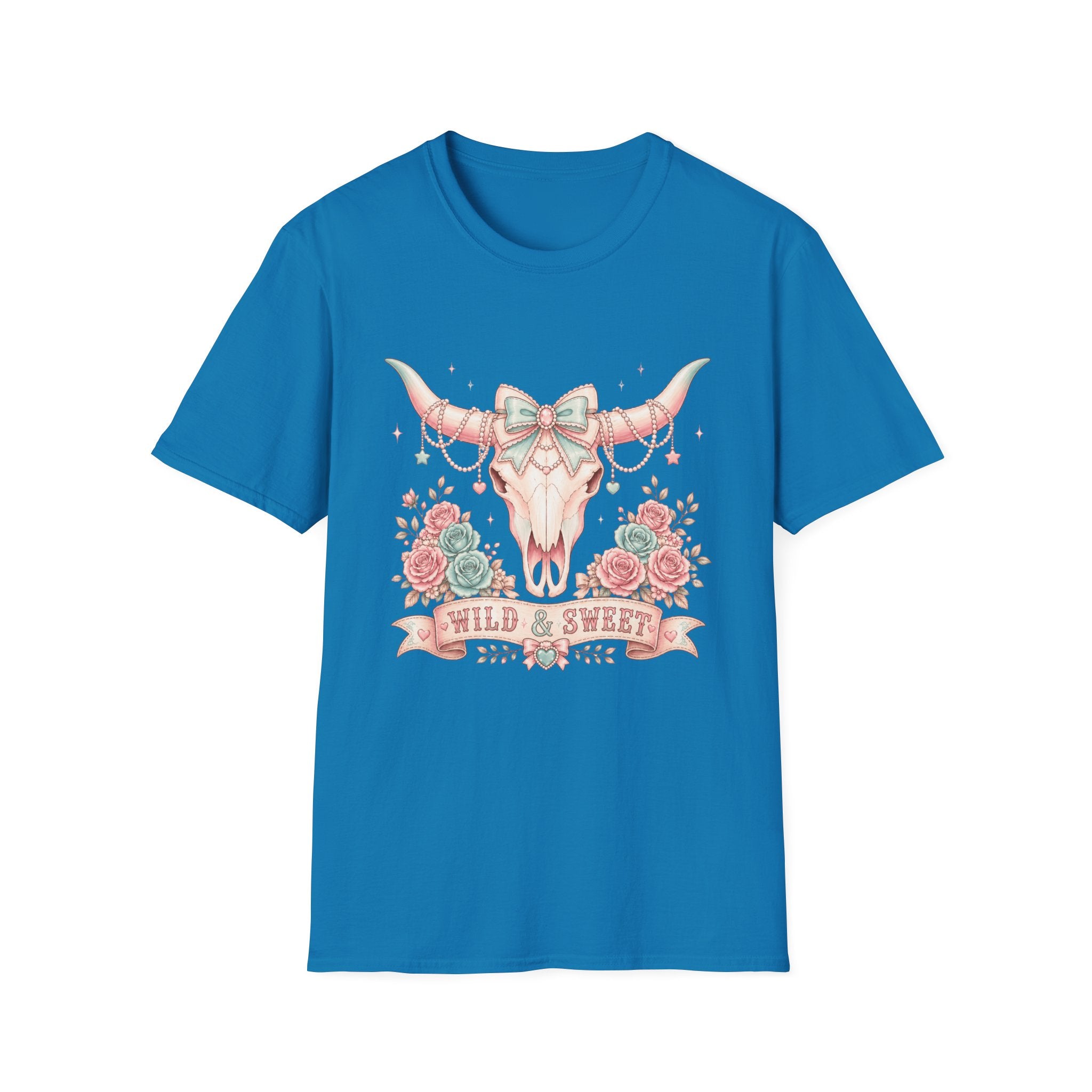 Western Coquette Floral Skull Graphic Tee
