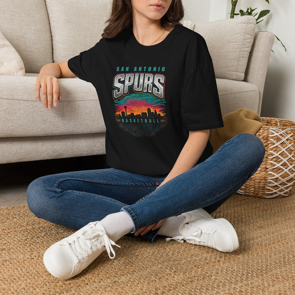 San Antonio City Skyline Spurs T-Shirt