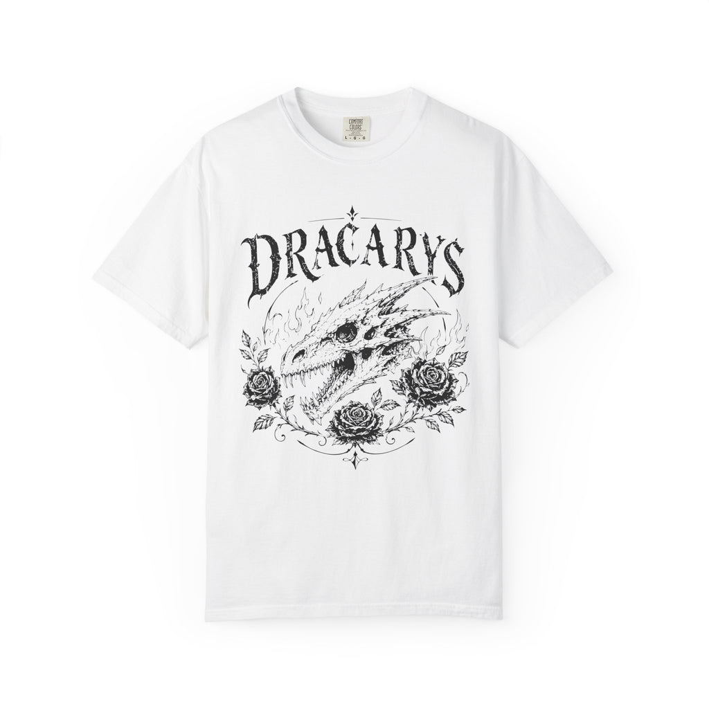 Dragon Skull Comfort Colors Gothic Rose T-Shirt
