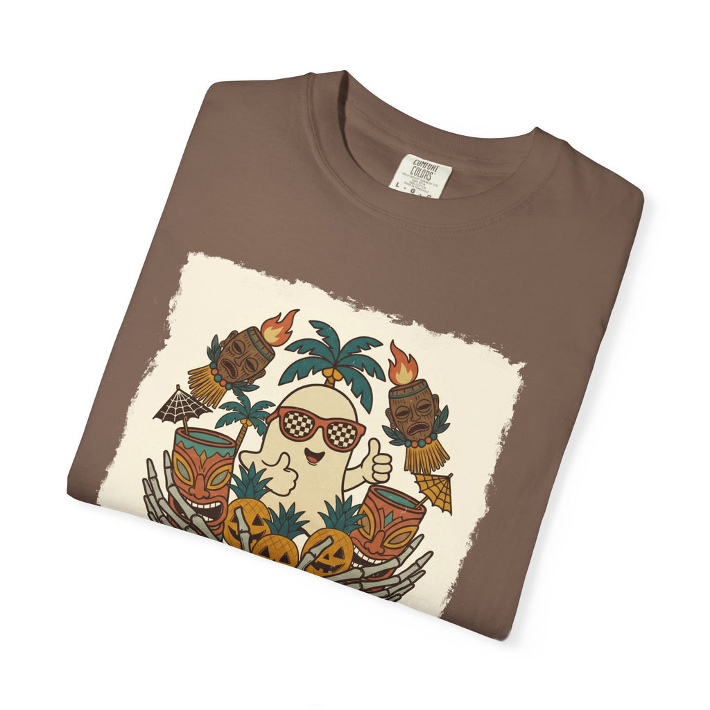 Spooky TikiWeen SummerWeen Ghost Comfort Colors TShirt