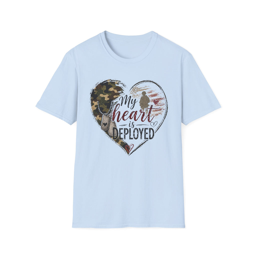 My Heart Is Deployed Military Heart T-Shirt