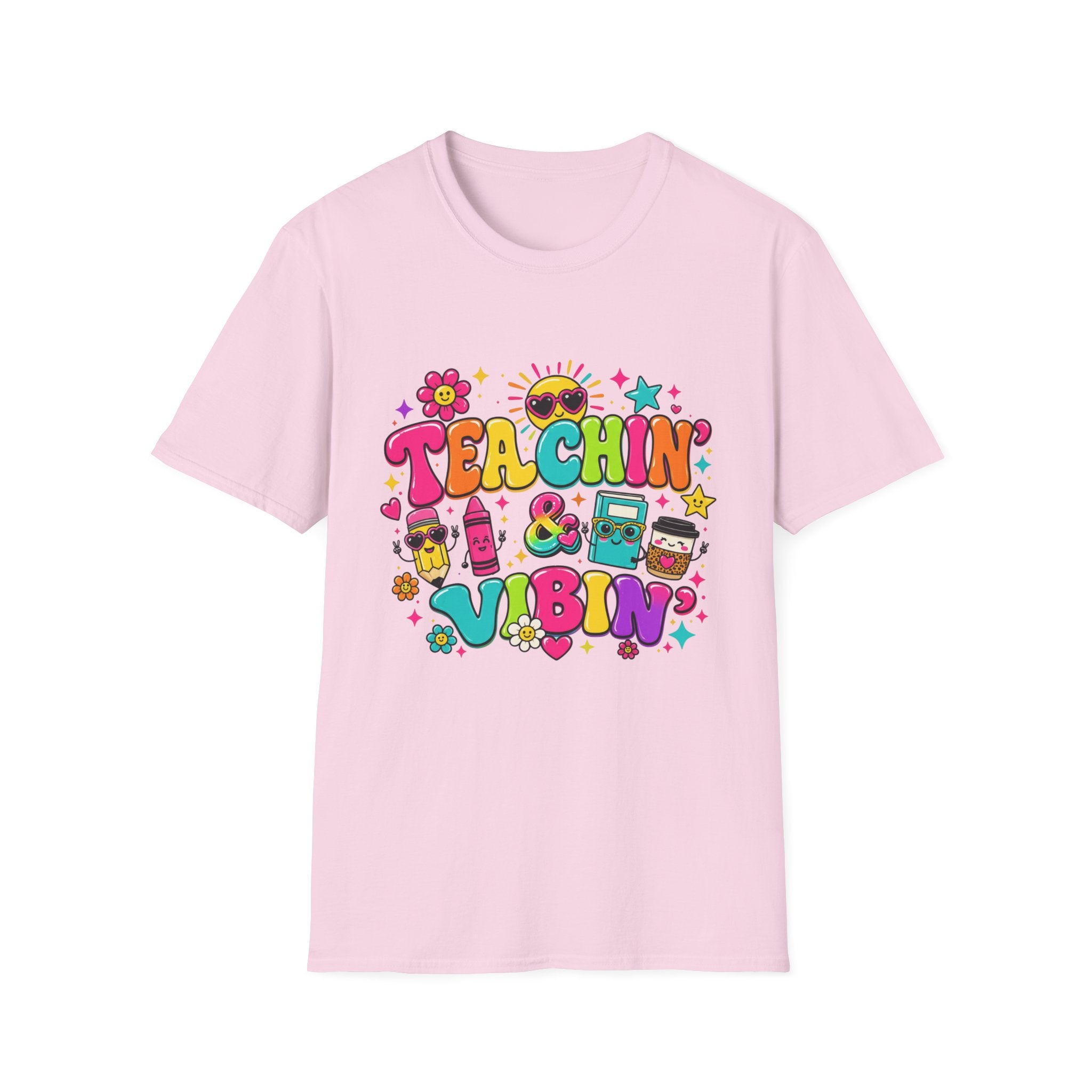 Teachin' & Vibin' Teacher T-Shirt