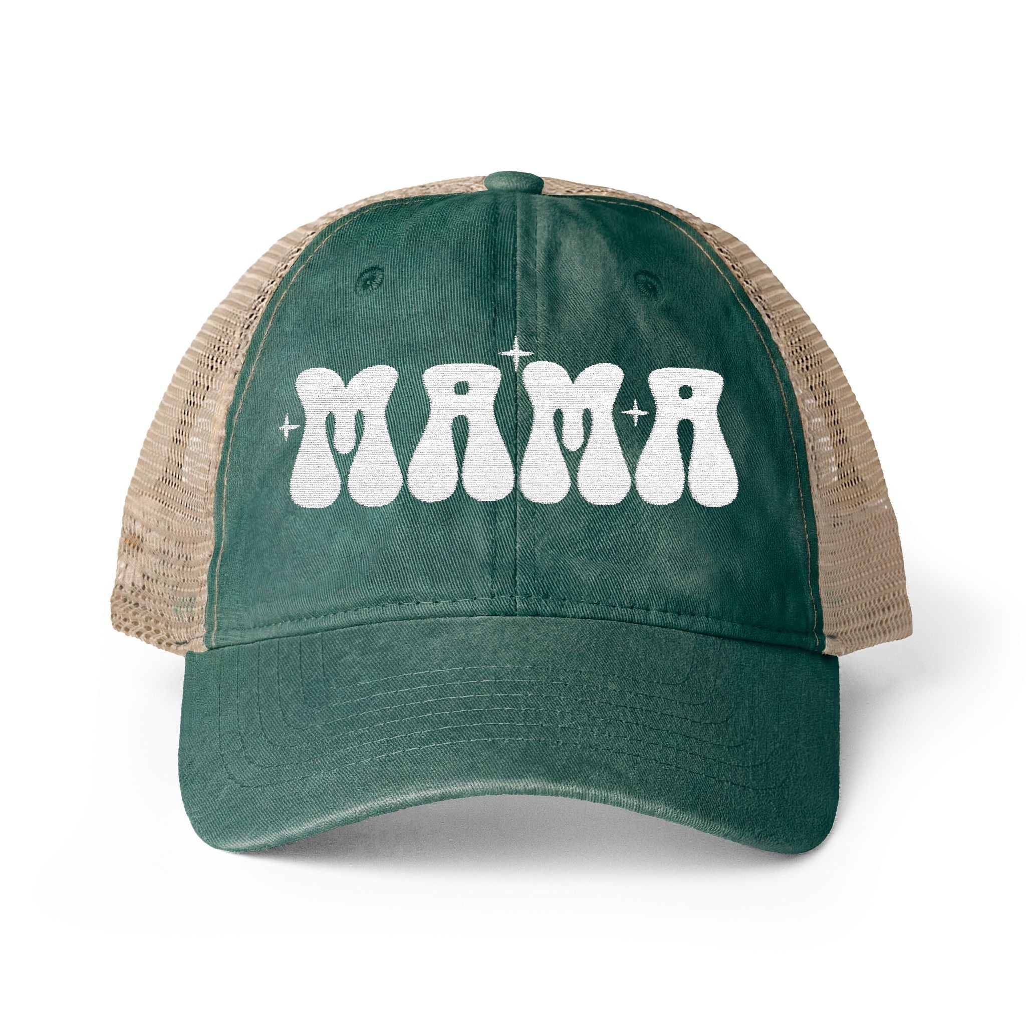 Mama Woman's Washed Mesh-Back Cap
