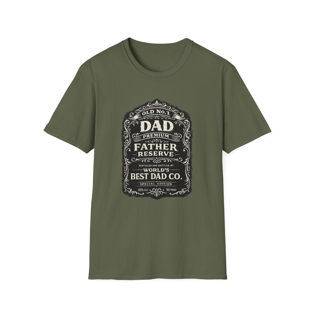 Best Dad Co. Vintage Label T-Shirt-Father's Day Gift
