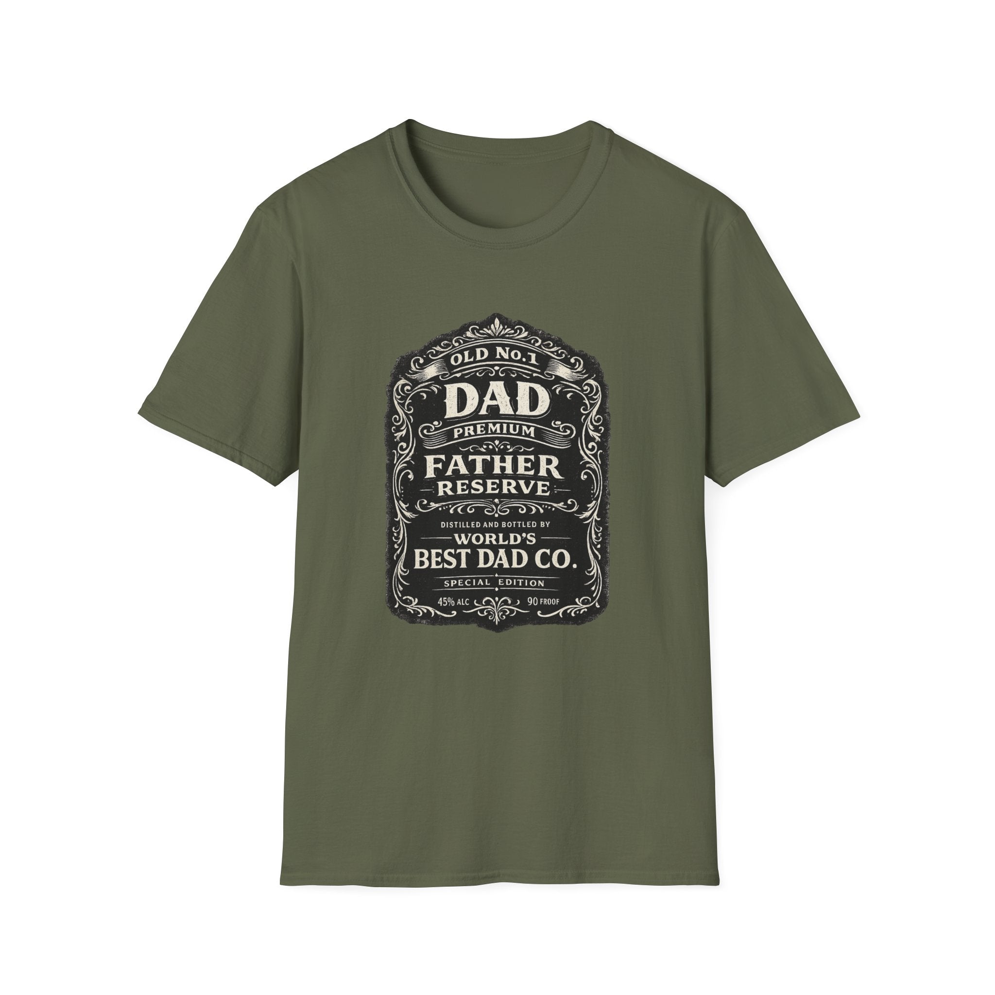 Best Dad Co. Vintage Label T-Shirt-Father's Day Gift