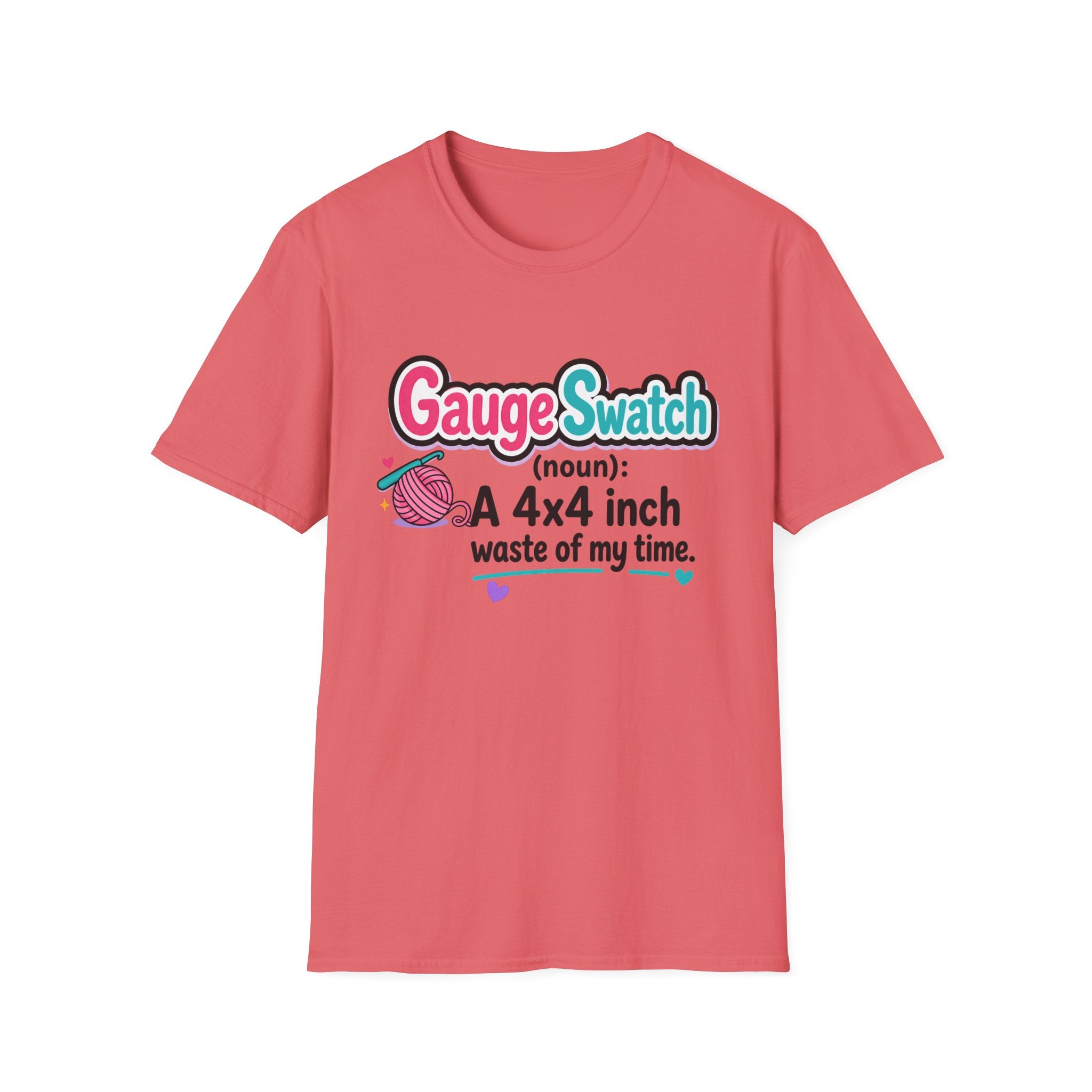 Gauge Swatch Waste of Time-Knitting and Crochet T-Shirt