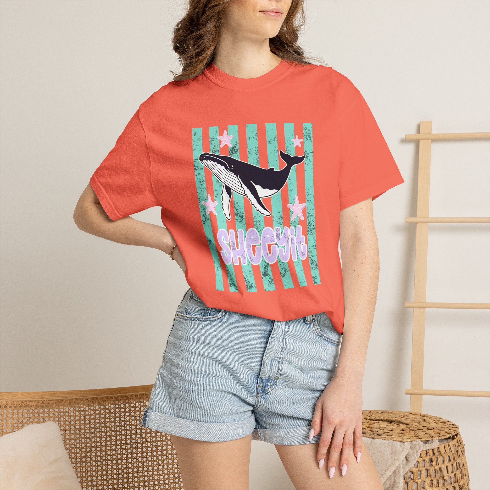 Whale Sheeyit Summer Comfort Colors T-Shirt