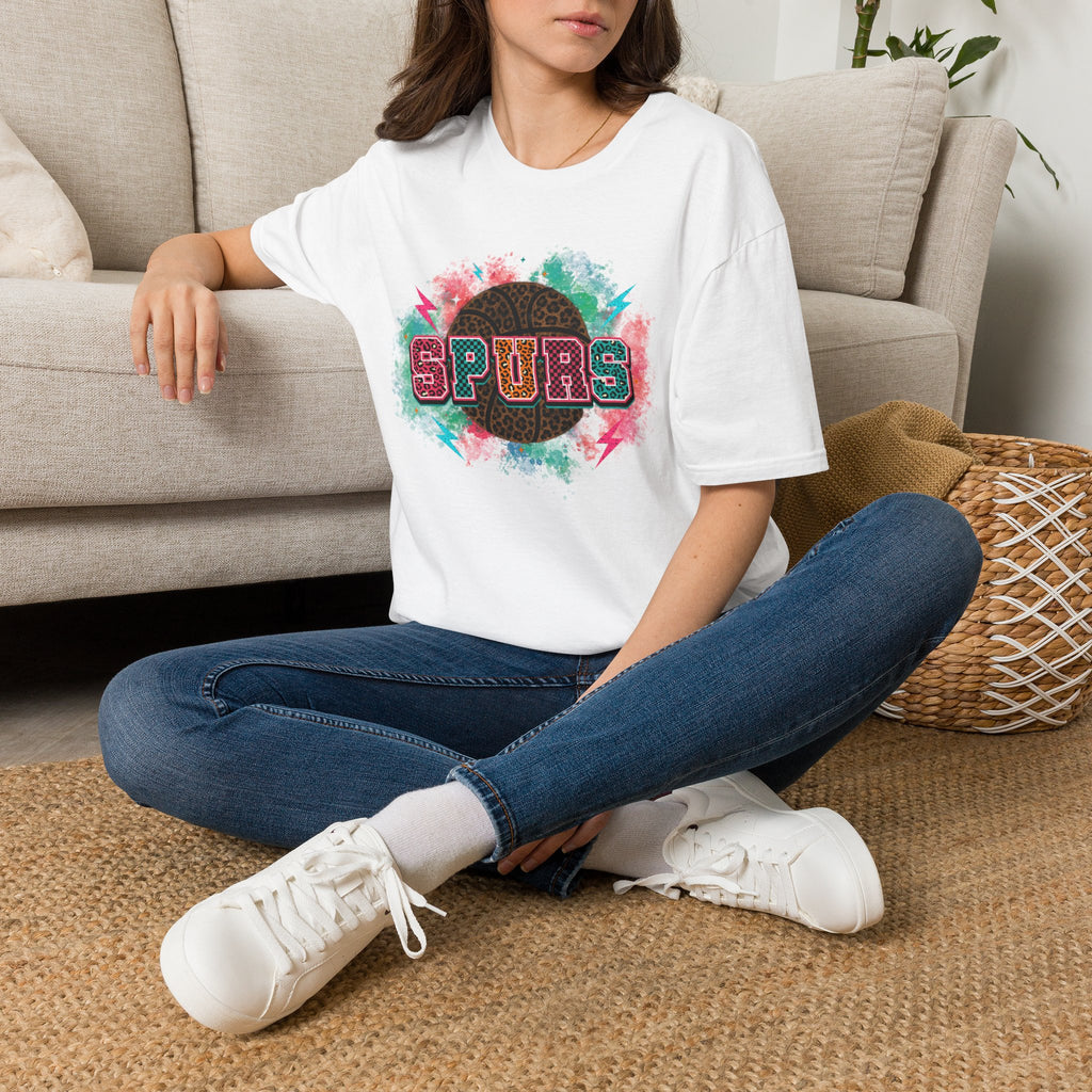 Colorful Leopard San Antonio Basketball TShirt