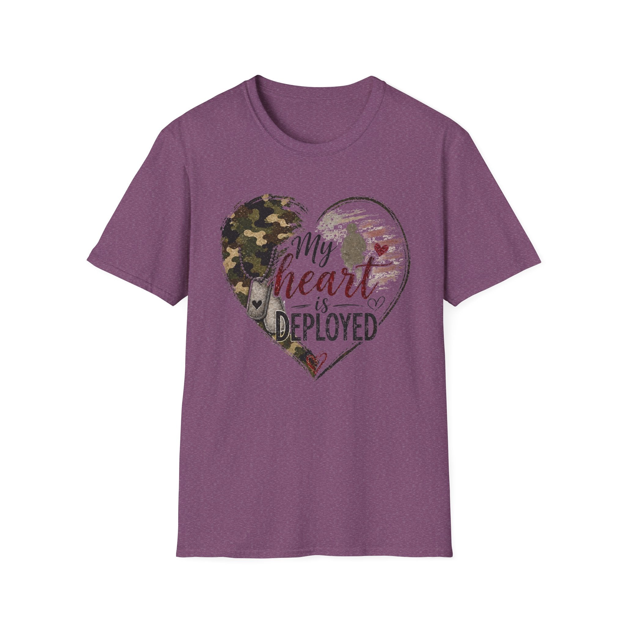 My Heart Is Deployed Military Heart T-Shirt