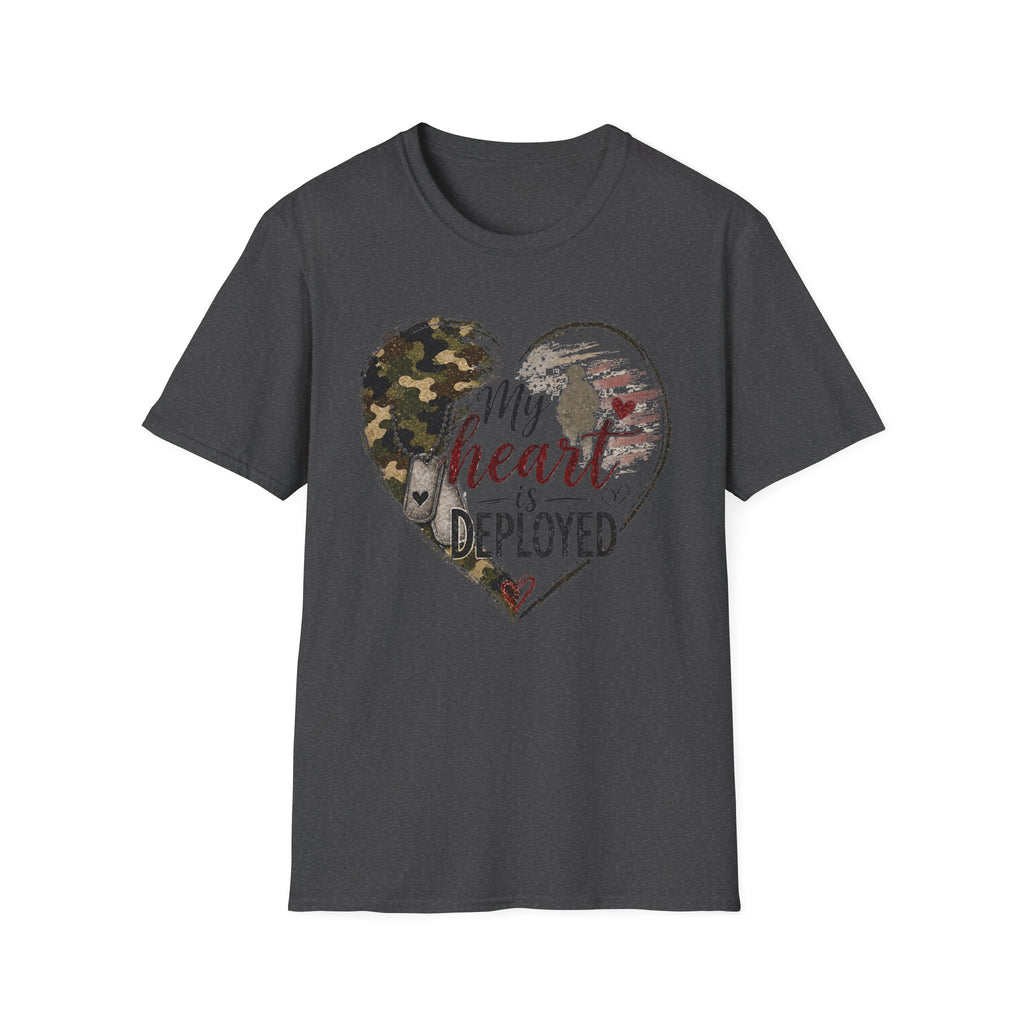 My Heart Is Deployed Military Heart T-Shirt