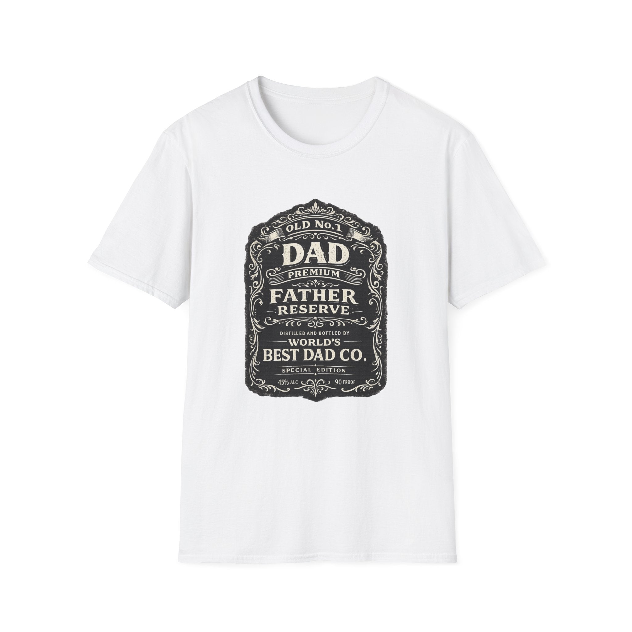 Best Dad Co. Vintage Label T-Shirt-Father's Day Gift