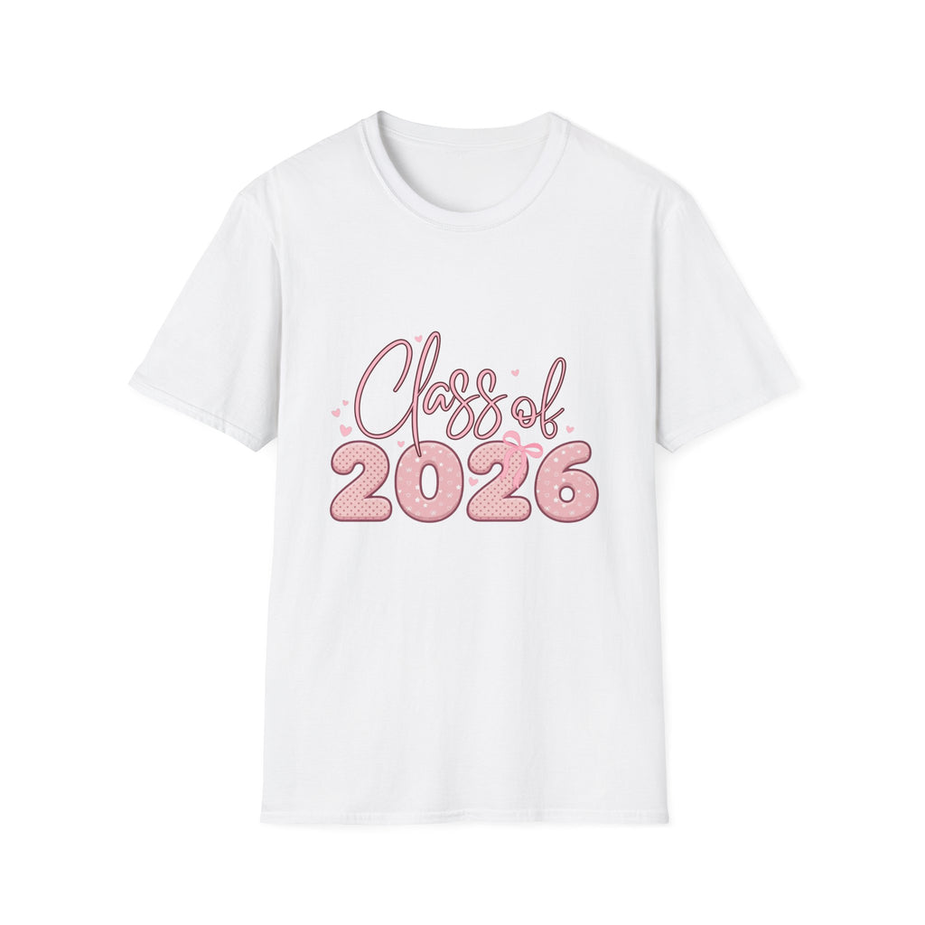 Class of 2026 Pink Coquette Graduation T-Shirt
