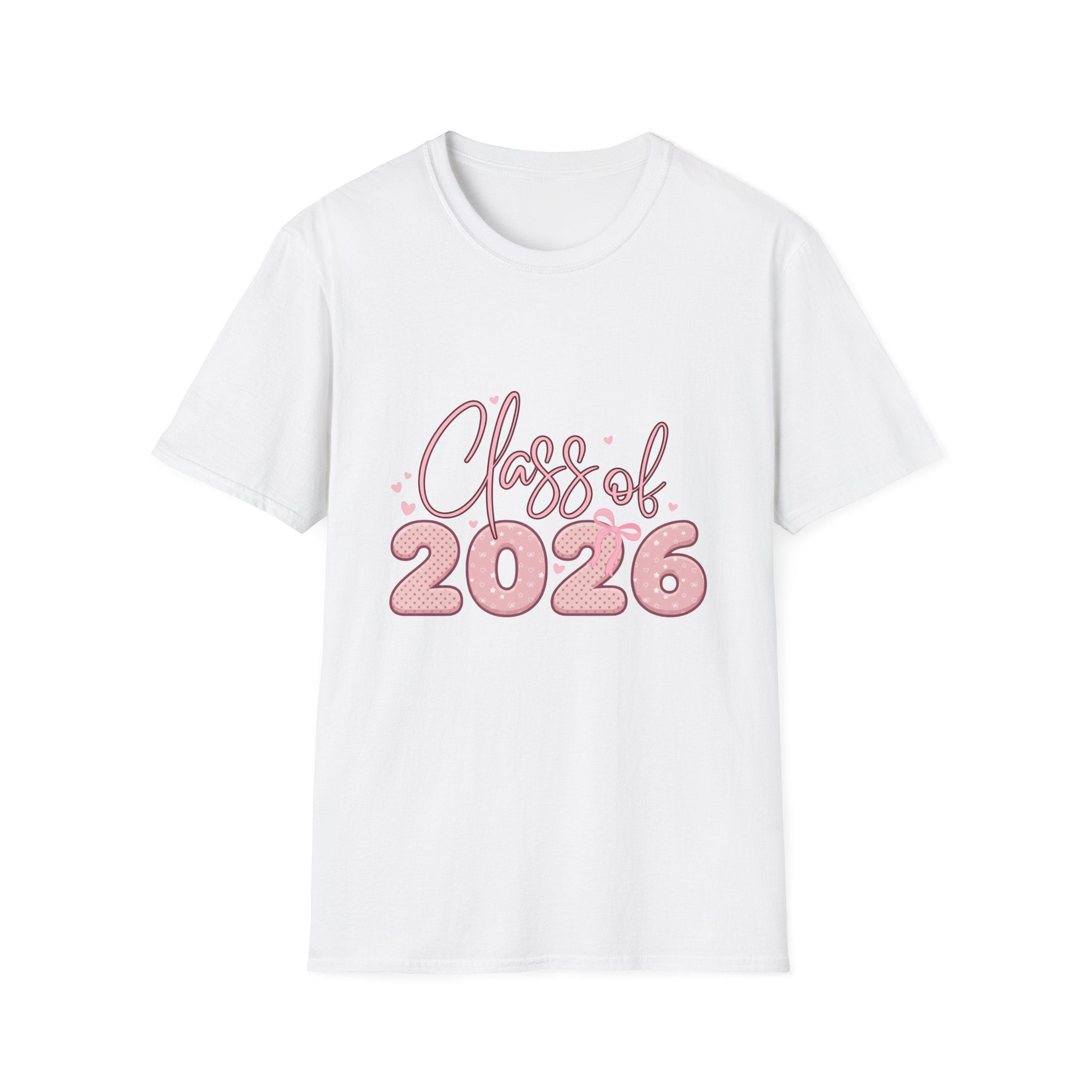 Class of 2026 Pink Coquette Graduation T-Shirt