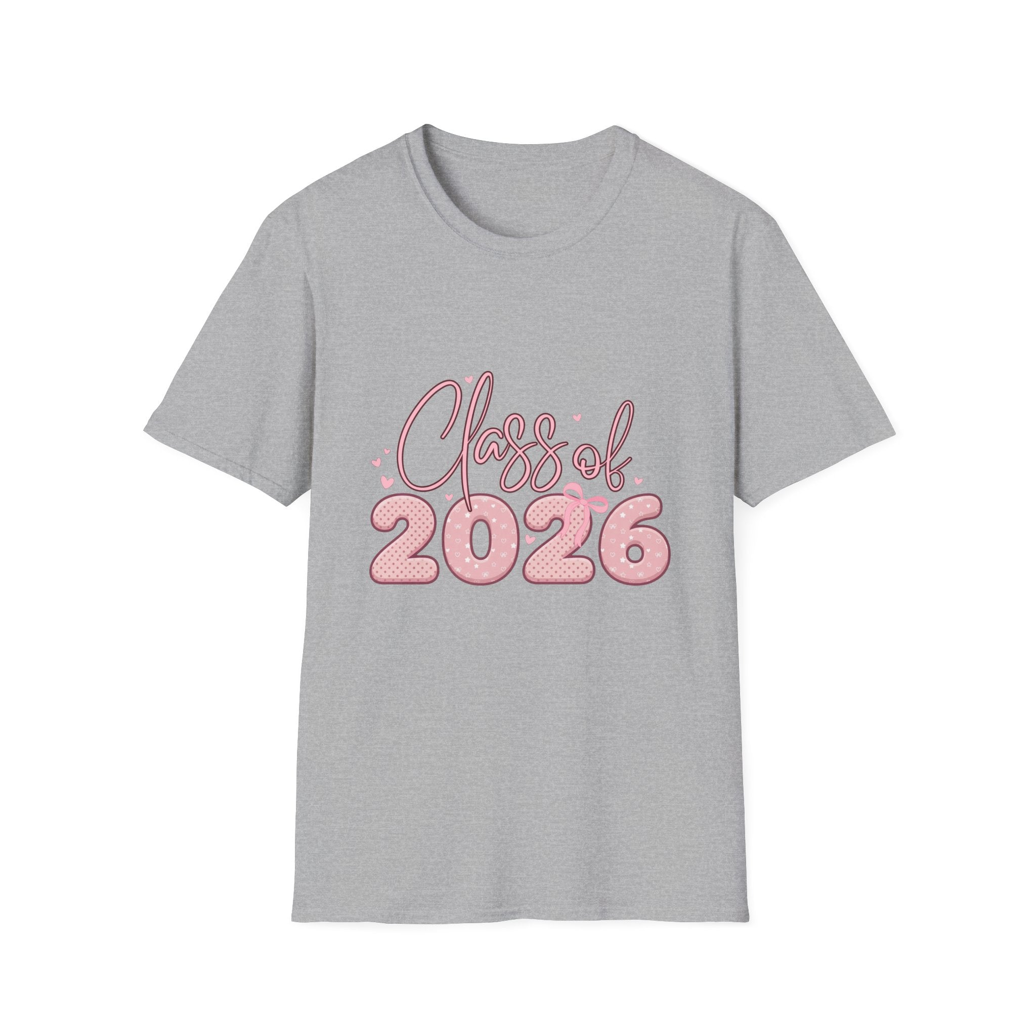 Class of 2026 Pink Coquette Graduation T-Shirt