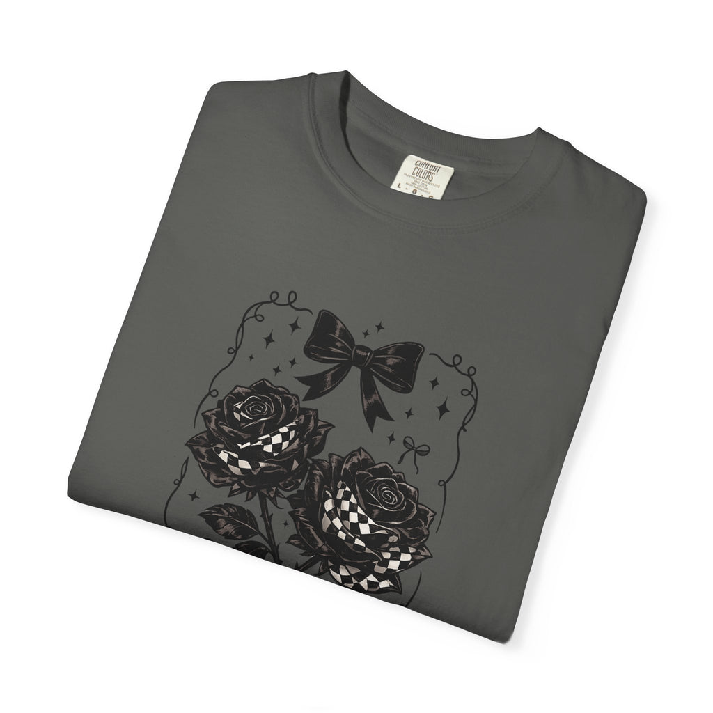 Floral Black Roses Vintage Comfort Colors T-Shirt