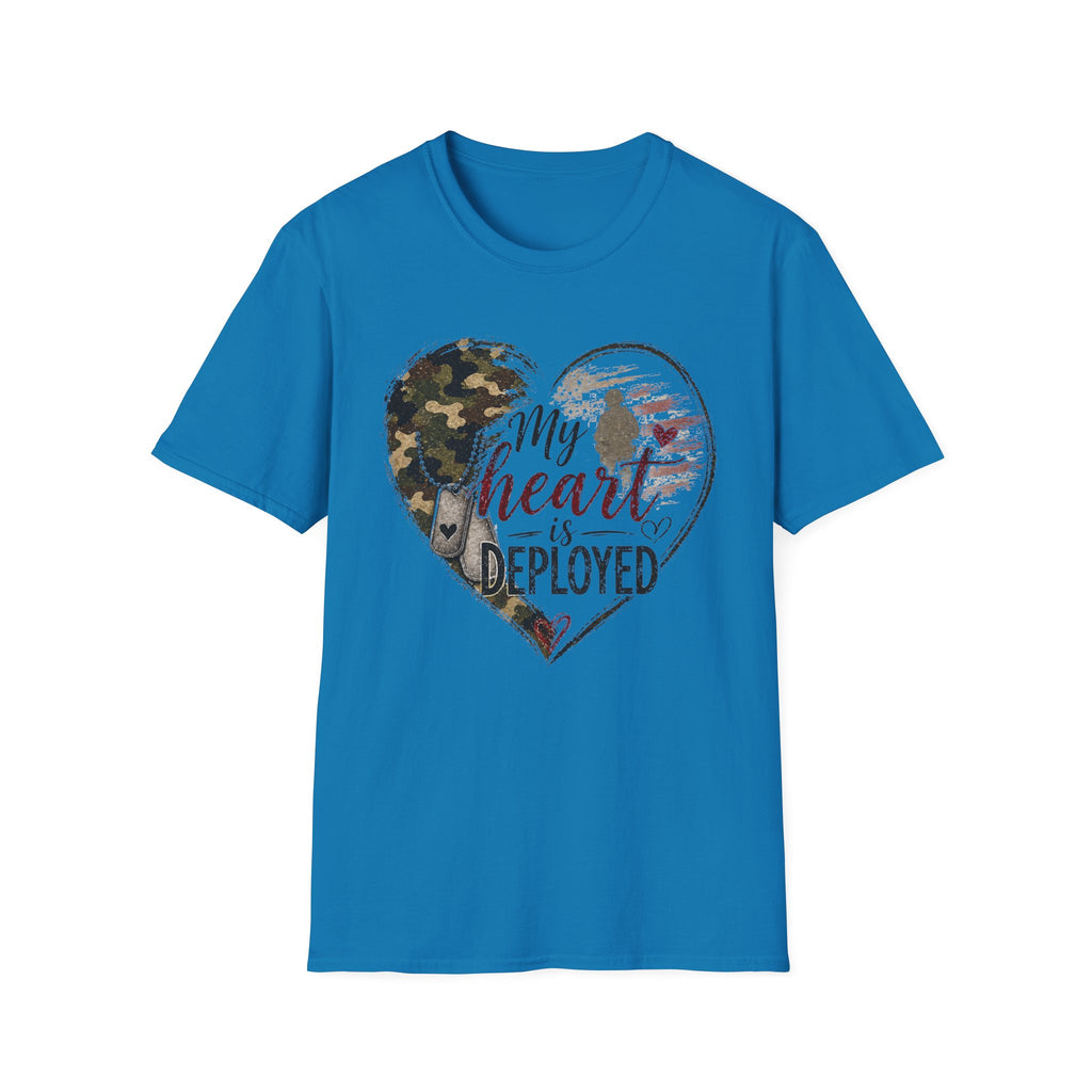 My Heart Is Deployed Military Heart T-Shirt