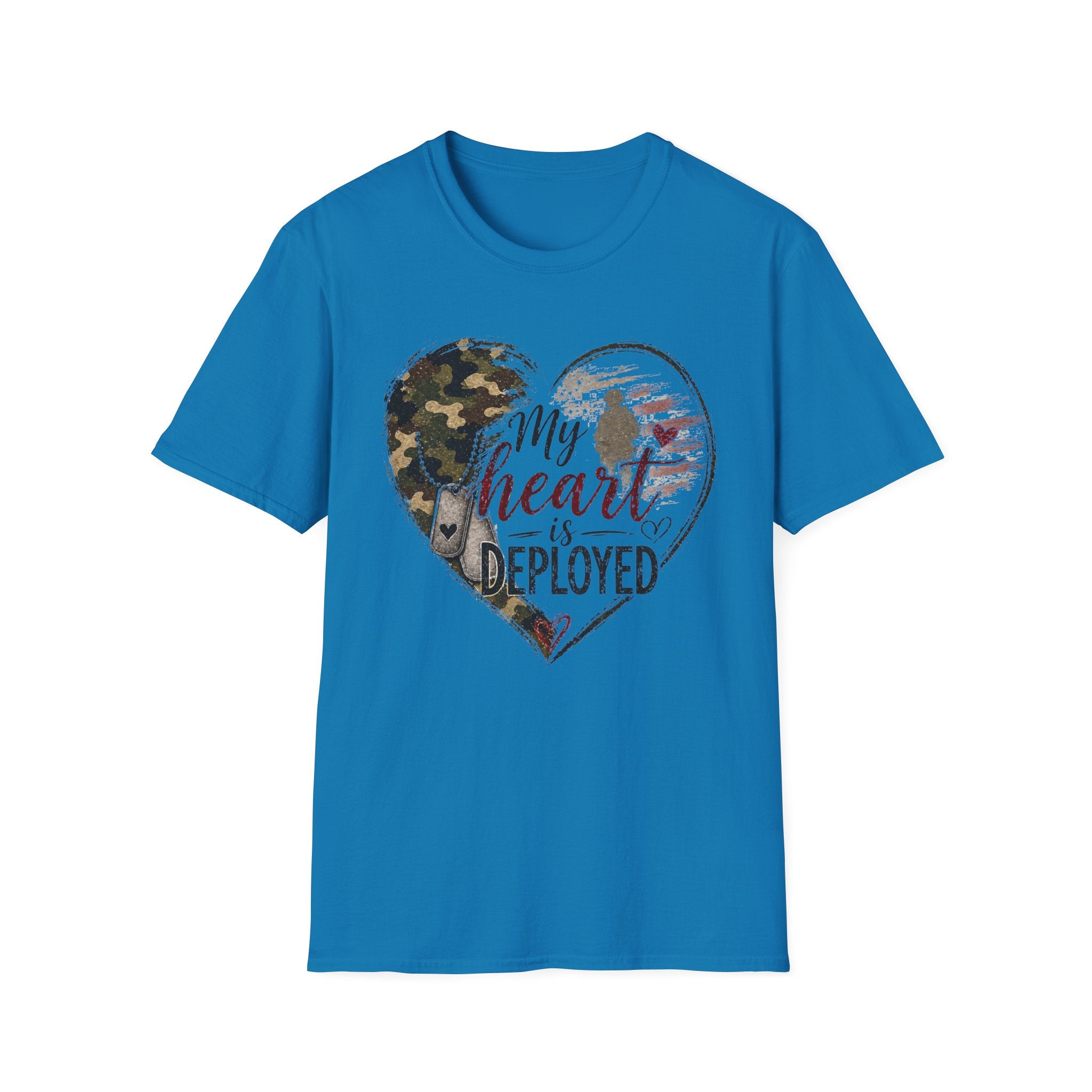 My Heart Is Deployed Military Heart T-Shirt