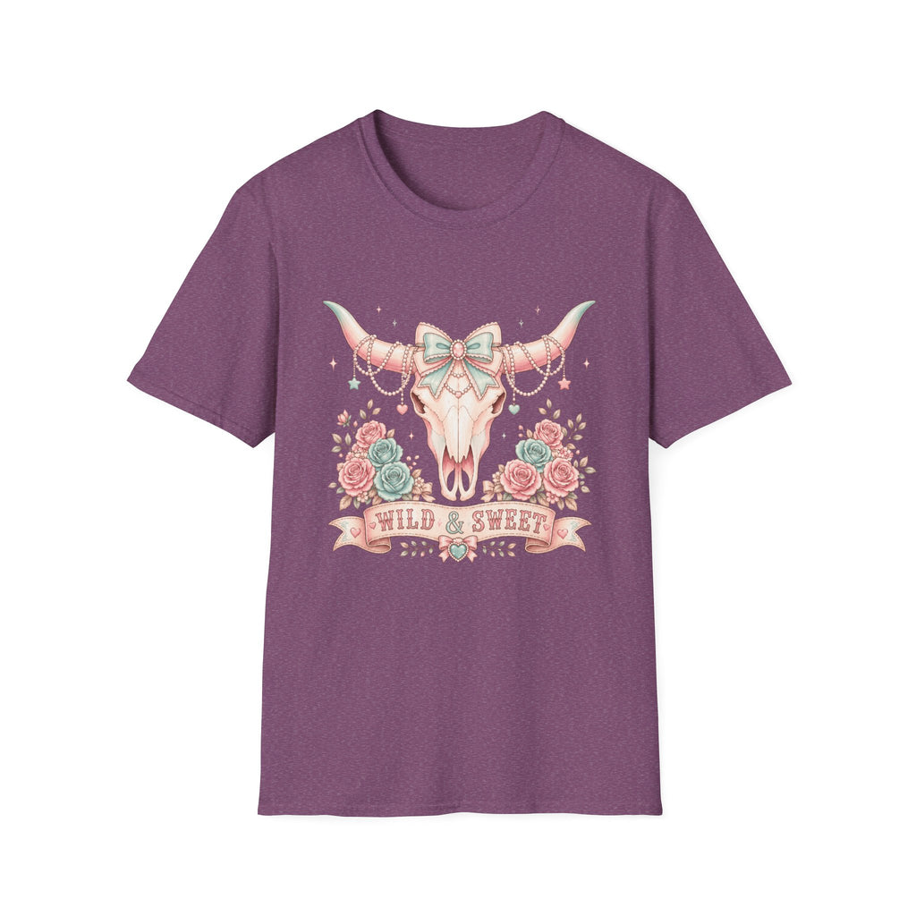Western Coquette Floral Skull Graphic Tee