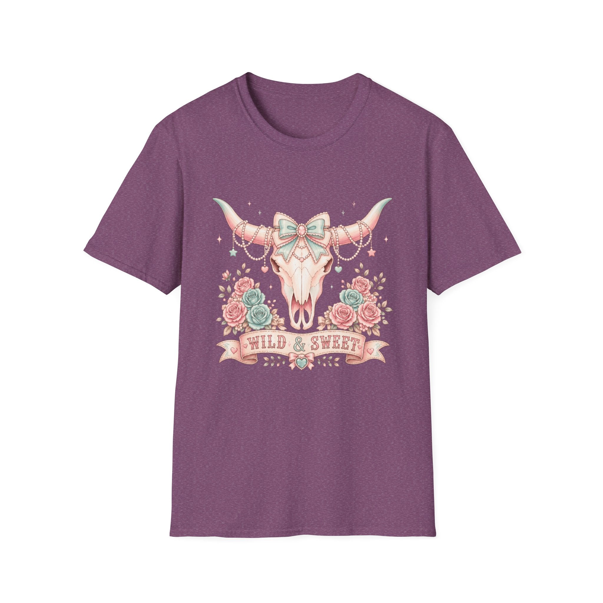 Western Coquette Floral Skull Graphic Tee