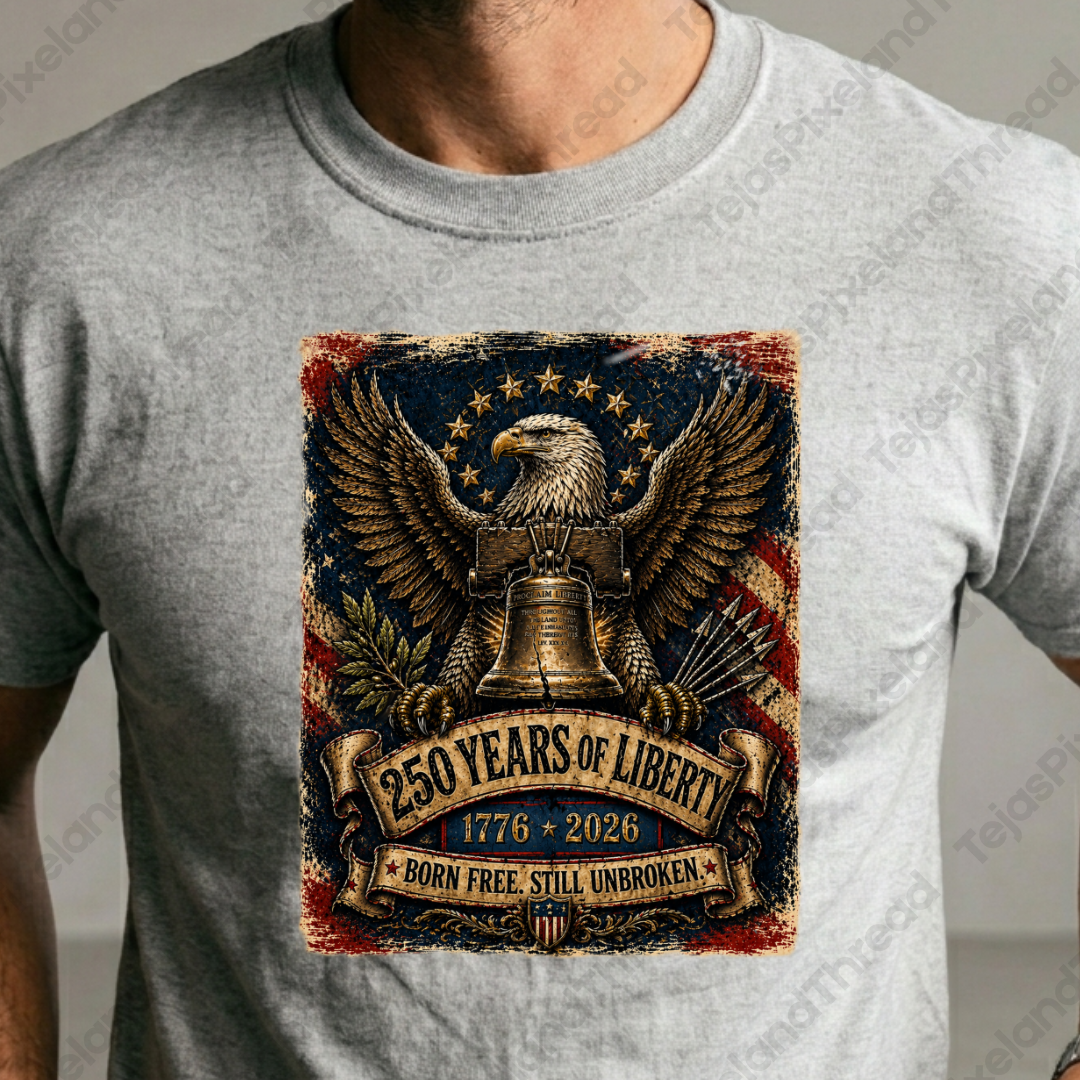 USA American Eagle and Liberty Bell PNG