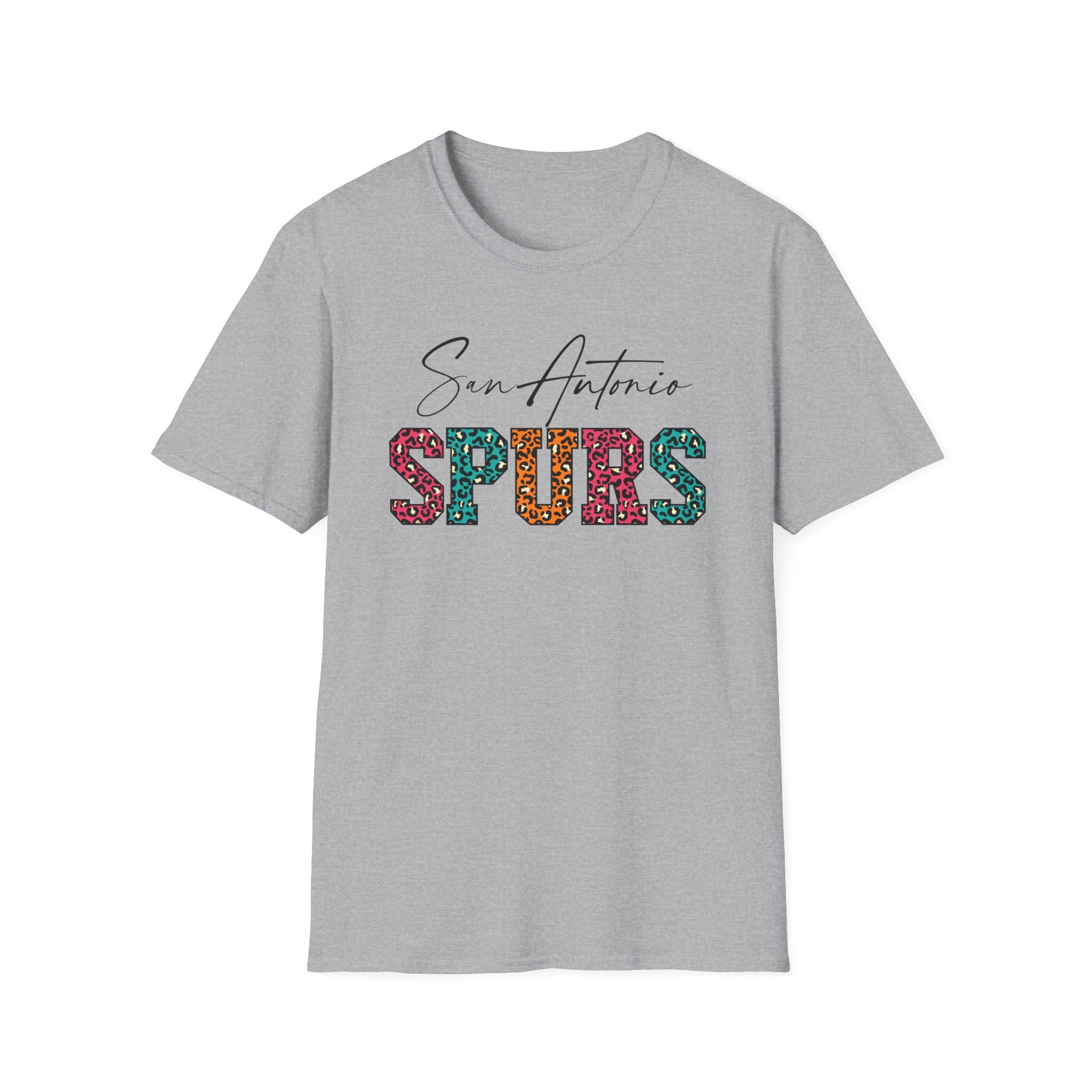 San Antonio Basketball Leopard Print T-Shirt