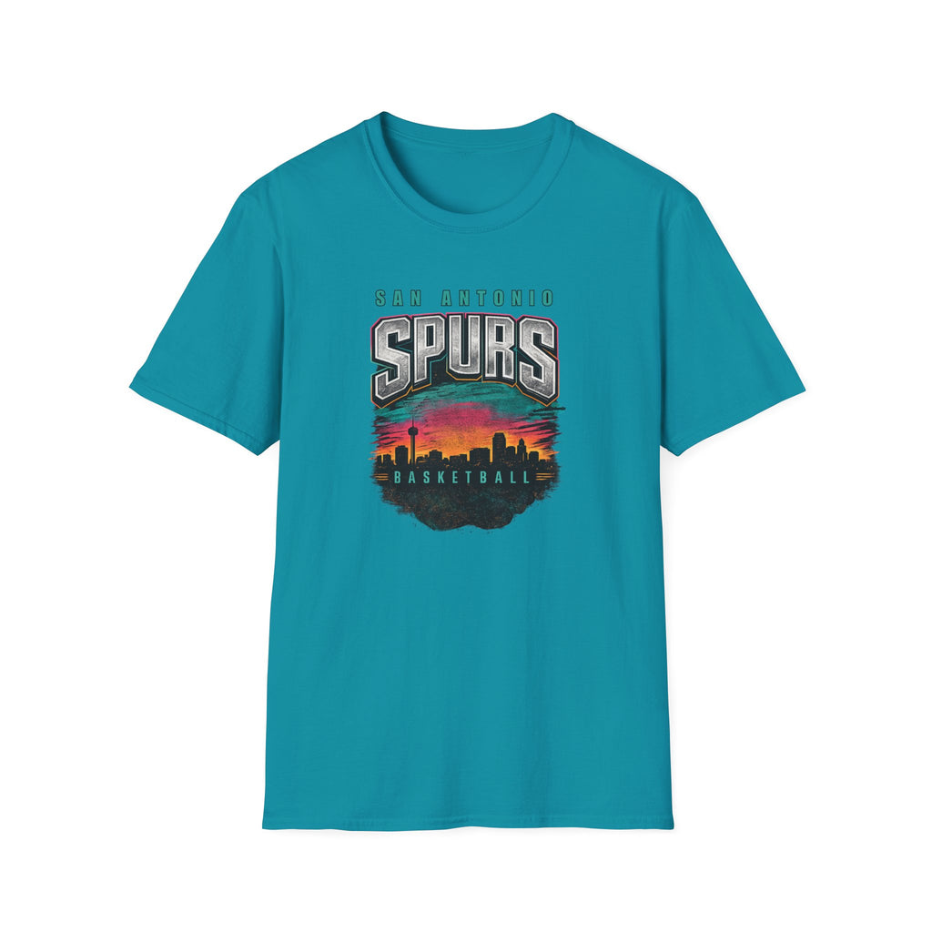 San Antonio City Skyline Spurs T-Shirt