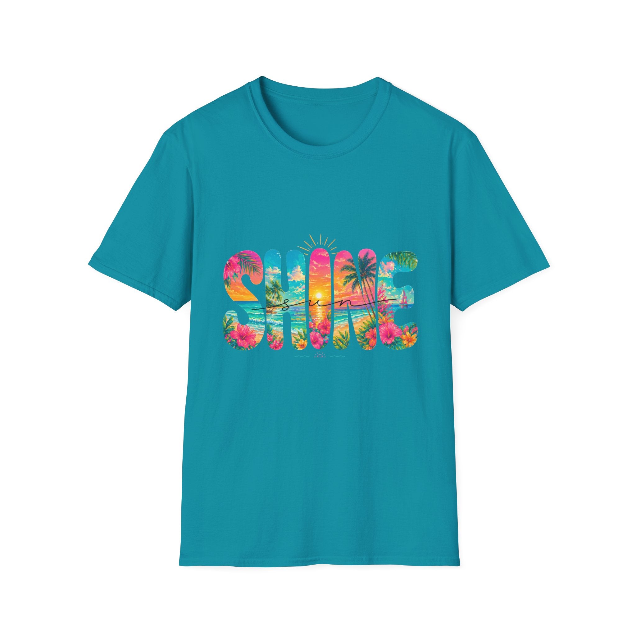 Colorful Floral Sunshine Summer T-Shirt