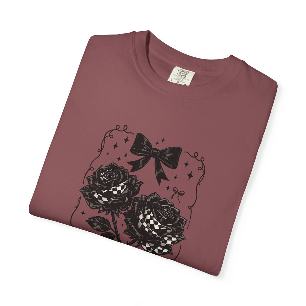 Floral Black Roses Vintage Comfort Colors T-Shirt