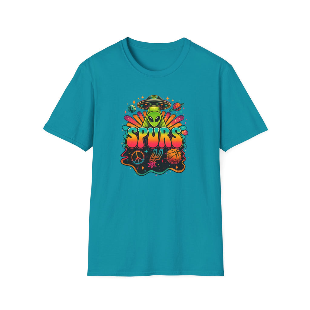 Retro Alien San Antonio Basketball  T-Shirt