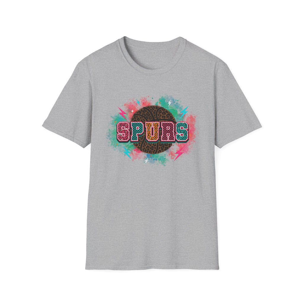 Colorful Leopard San Antonio Basketball TShirt