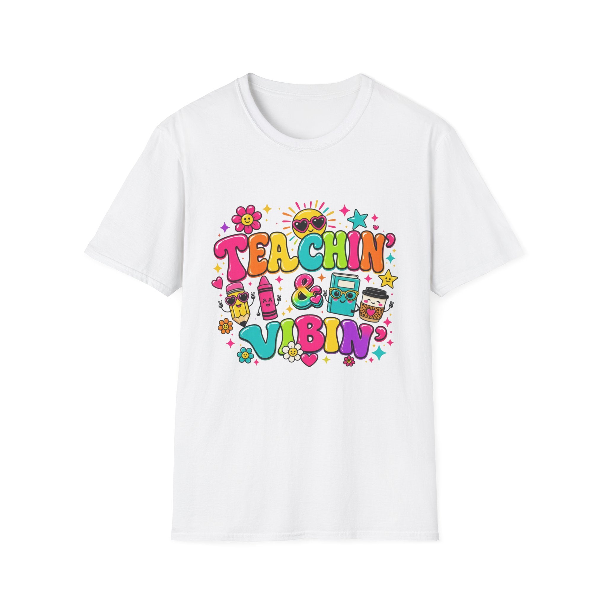 Teachin' & Vibin' Teacher T-Shirt