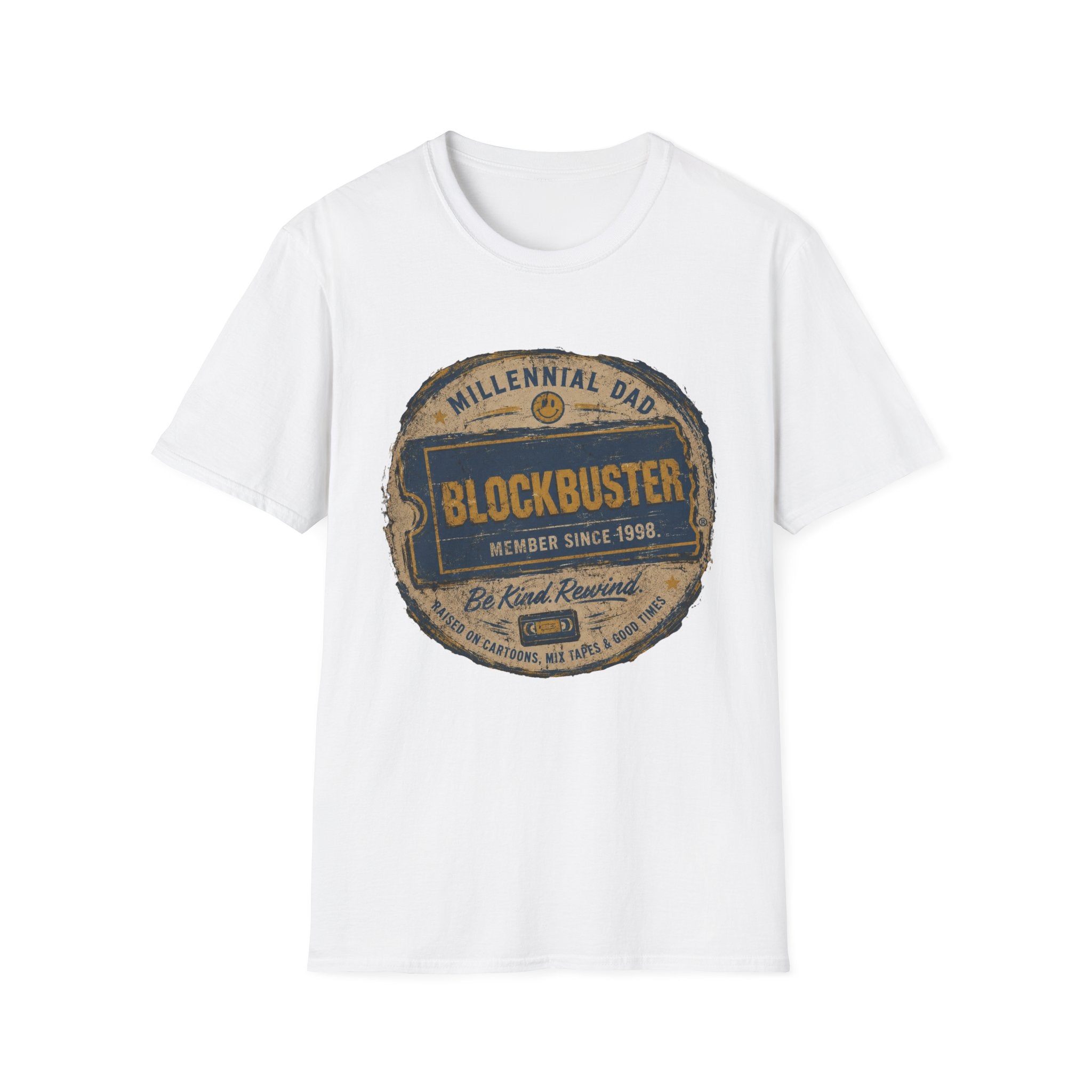 Retro Blockbuster Millennial Dad Vintage T-Shirt