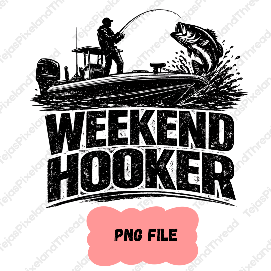 Weekend Hooker Boat Fishing PNG