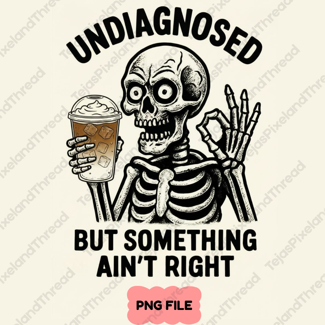 Something Ain't Right Skeleton PNG
