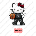 Kitty Basketball Fan-PNG