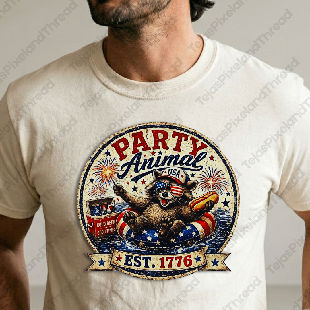 USA American Raccoon Tubing PNG
