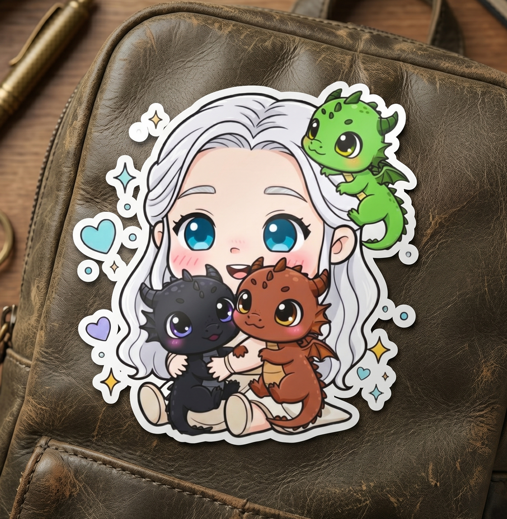 Kawaii Dragon Mother-PNG